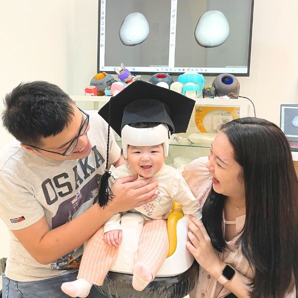 Gianna Family - Combination Moderate Brachycephaly & Severe Right Plagiocephaly